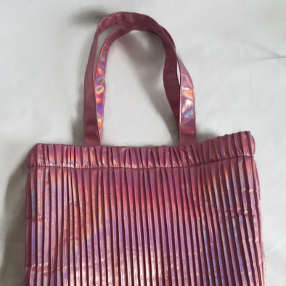 Urban Outfitters Metallic Holographic Pink Tote